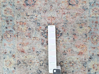 Mahal Oushak hand-knotted wool rug in Pink & Light Blue, 2' x 3' — SKU O010425 (view 3)