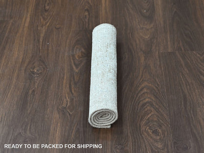 Green 1'10" x 2'10" Oushak And Peshawar Hand knotted Wool Rug - Sku: O010426