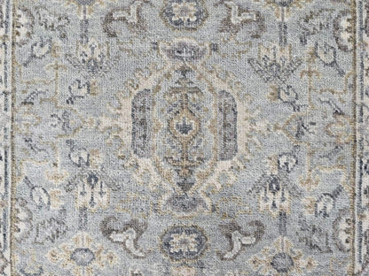 Green 2'0" x 2'11" Heriz Hand knotted Wool Rug - Sku: O010428