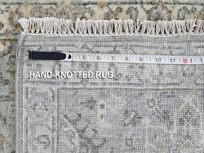 Green 1'11" x 2'11" Heriz Hand knotted Wool Rug - Sku: O010429