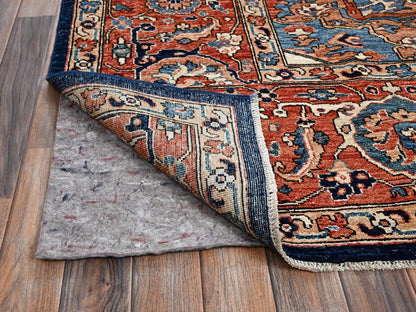 Blue 9'0" x 12'1" Tribal & Geometric Hand knotted Wool Rug - Sku: O01042