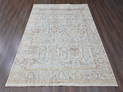 Mahal Oushak hand-knotted wool rug in Gray, 9' x 12' — SKU O010435 (view 2)