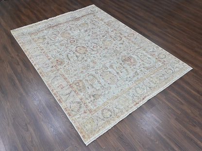 Mahal Oushak hand-knotted wool rug in Gray, 9' x 12' — SKU O010435 (view 3)
