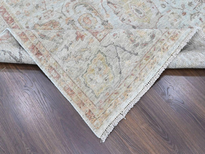 Mahal Oushak hand-knotted wool rug in Gray, 9' x 12' — SKU O010435 (view 6)