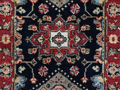 Black 2'1" x 3'0" Heriz Hand knotted Wool Rug - Sku: O010455