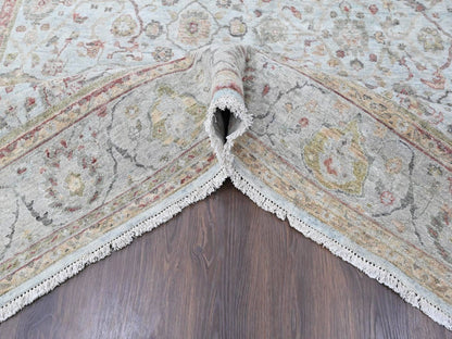 Mahal Oushak hand-knotted wool rug in Gray, 7'10" x 9'11" — SKU O010459 (view 5)