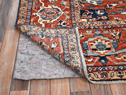 Blue 9'2" x 12'8" Tribal & Geometric Hand knotted Wool Rug - Sku: O01047