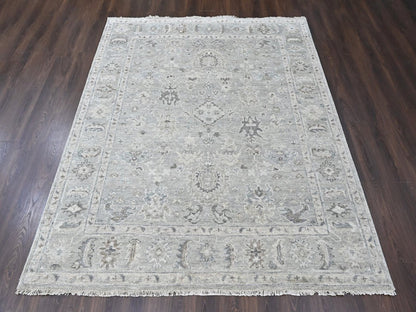 Oushak Oushak hand-knotted wool rug in Gray, 8'1" x 9'11" — SKU O010486 (view 2)