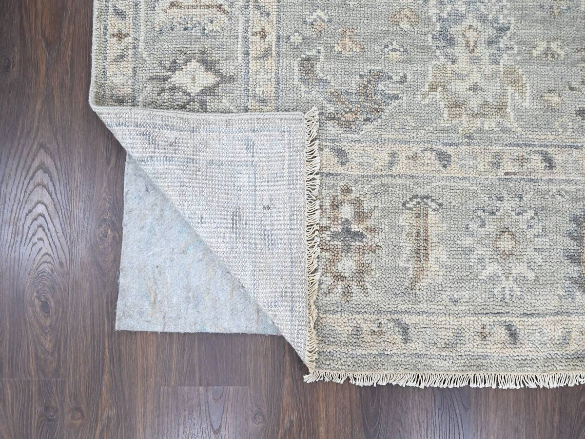 Oushak Oushak hand-knotted wool rug in Gray, 8'1" x 9'11" — SKU O010486 (view 4)