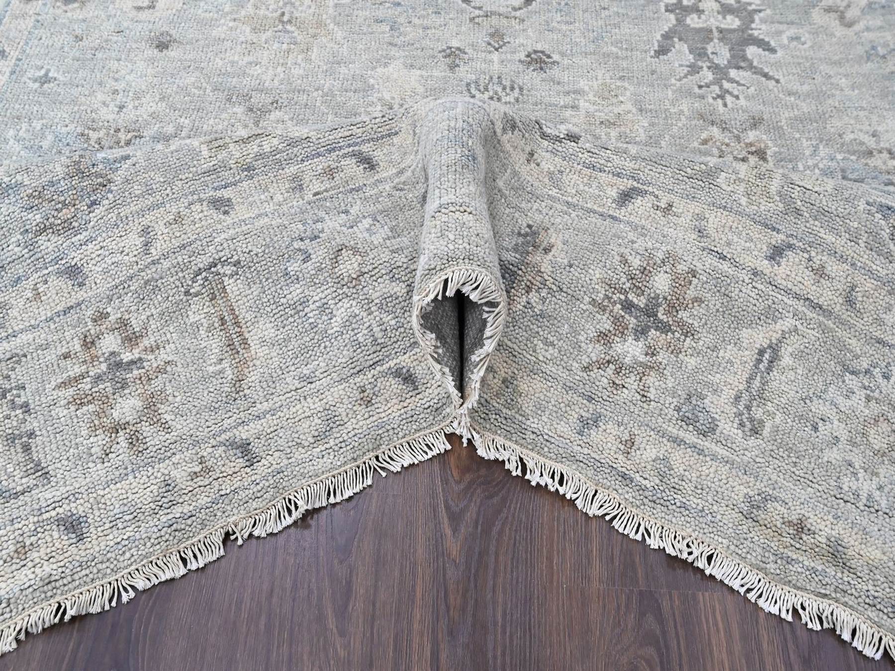 Oushak Oushak hand-knotted wool rug in Gray, 8'1" x 9'11" — SKU O010486 (view 5)