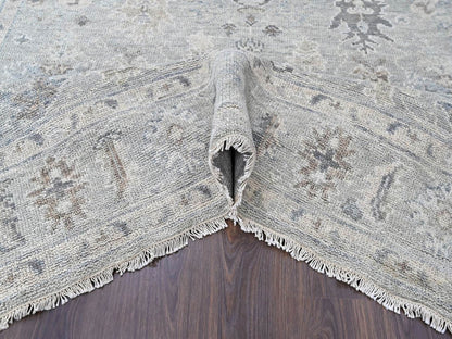 Oushak Oushak hand-knotted wool rug in Gray, 8'1" x 9'11" — SKU O010486 (view 5)
