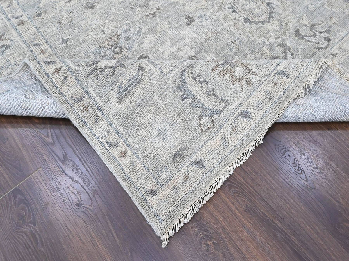 Oushak Oushak hand-knotted wool rug in Gray, 8'1" x 9'11" — SKU O010486 (view 6)