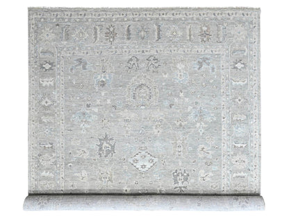 Oushak Oushak hand-knotted wool rug in Gray, 11'9" x 14'9" — SKU O010488