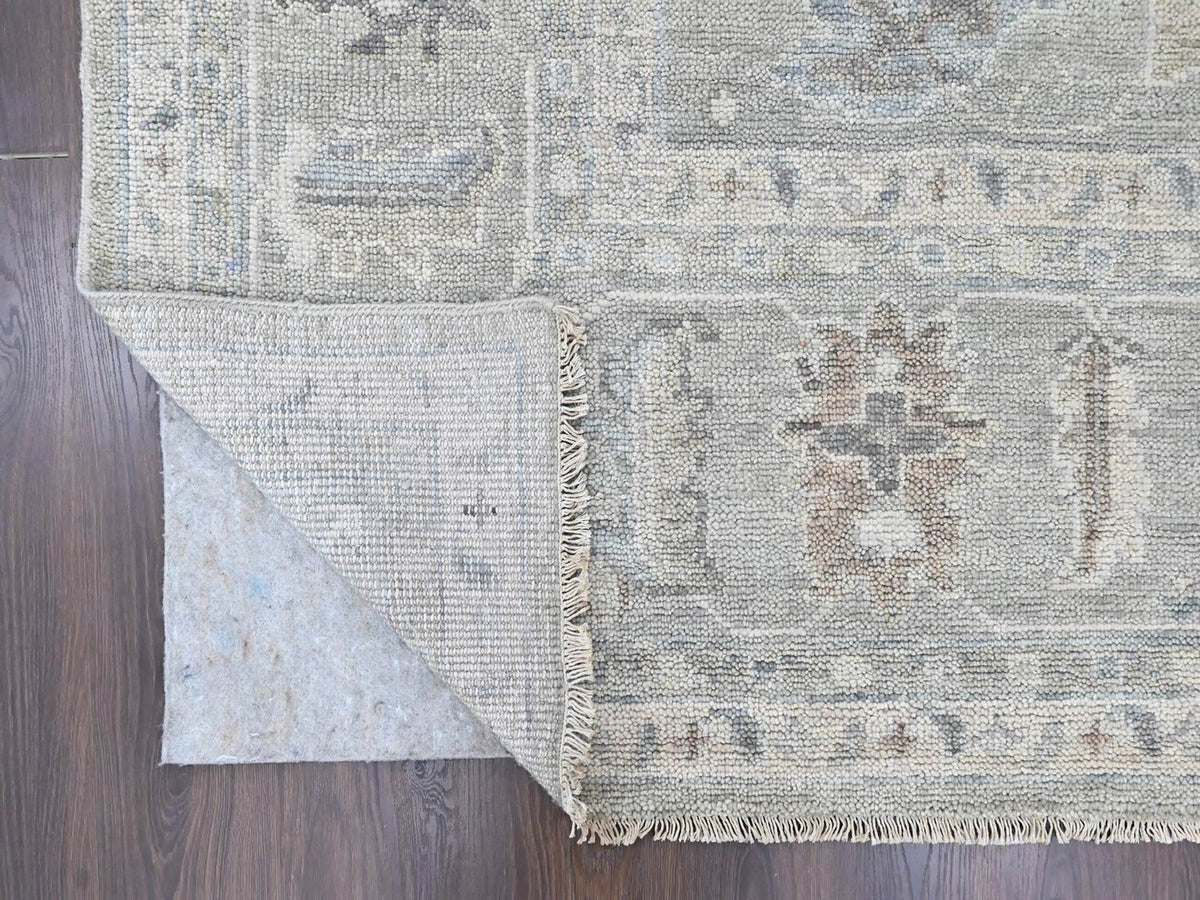 Oushak Oushak hand-knotted wool rug in Gray, 11'9" x 14'9" — SKU O010488 (view 4)