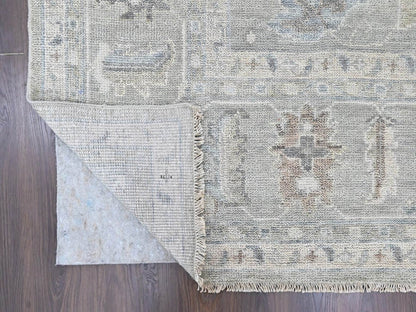 Oushak Oushak hand-knotted wool rug in Gray, 11'9" x 14'9" — SKU O010488 (view 4)