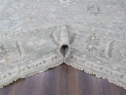 Oushak Oushak hand-knotted wool rug in Gray, 11'9" x 14'9" — SKU O010488 (view 5)