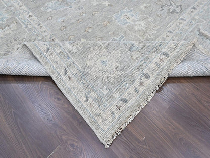 Oushak Oushak hand-knotted wool rug in Gray, 11'9" x 14'9" — SKU O010488 (view 6)