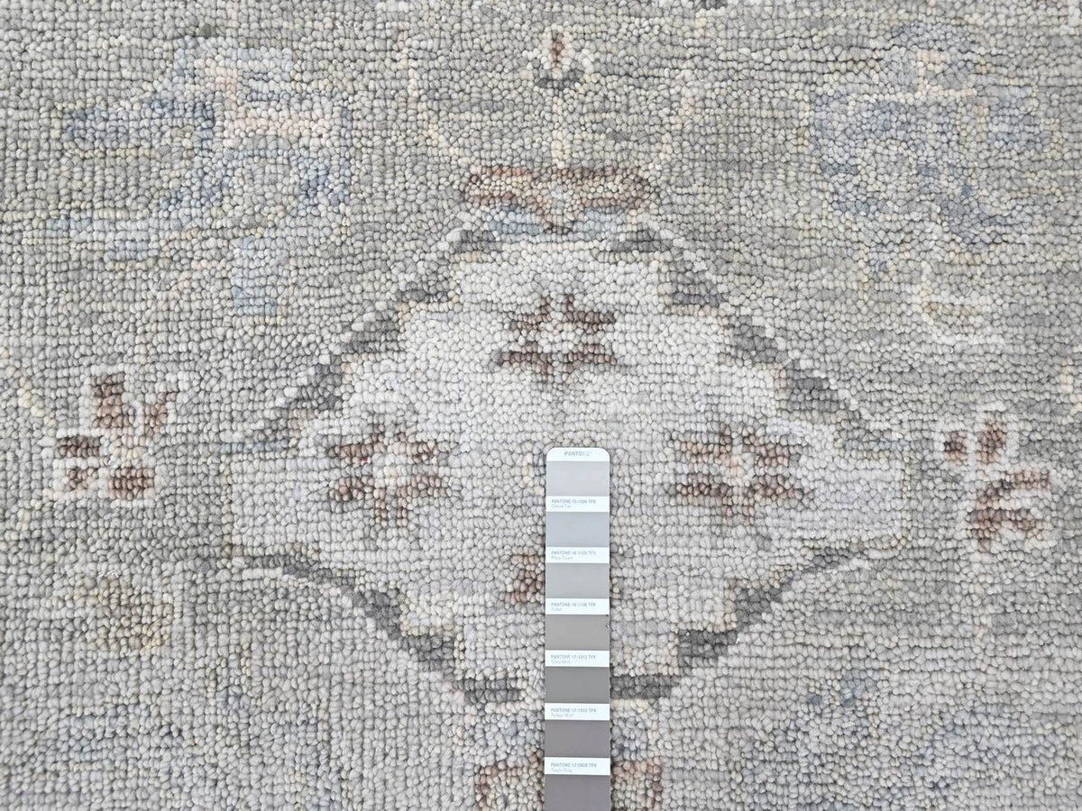 Oushak Oushak hand-knotted wool rug in Gray, 11'9" x 14'9" — SKU O010488 (view 7)