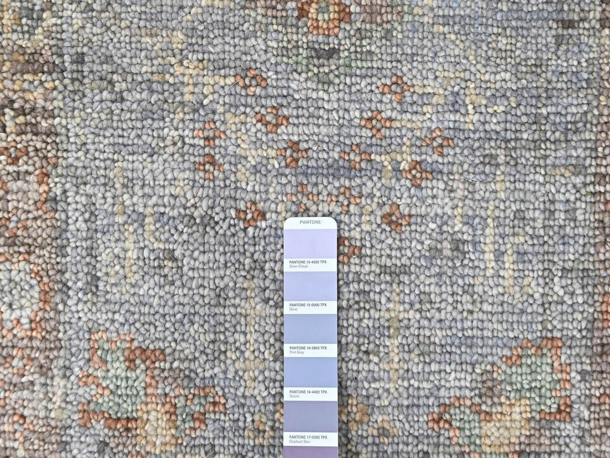 Oushak Oushak hand-knotted wool rug in Gray & Brown, 2' x 3' — SKU O010489 (view 3)