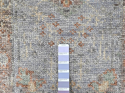 Oushak Oushak hand-knotted wool rug in Gray & Brown, 2' x 3' — SKU O010489 (view 3)