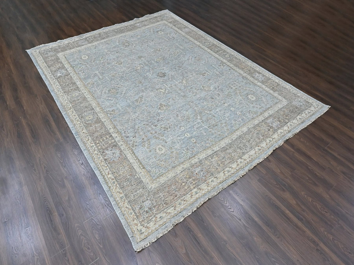 Oushak Oushak hand-knotted wool rug in Gray & Brown, 11'10" x 14'9" — SKU O010493 (view 3)
