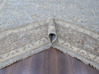 Oushak Oushak hand-knotted wool rug in Gray & Brown, 11'10" x 14'9" — SKU O010493 (view 5)