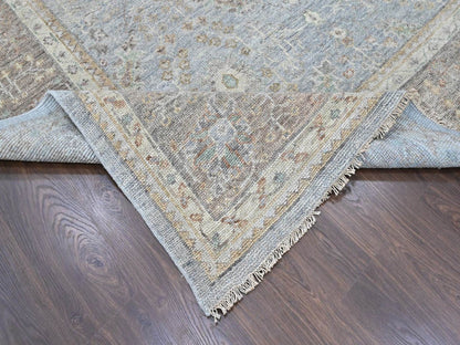 Oushak Oushak hand-knotted wool rug in Gray & Brown, 11'10" x 14'9" — SKU O010493 (view 6)