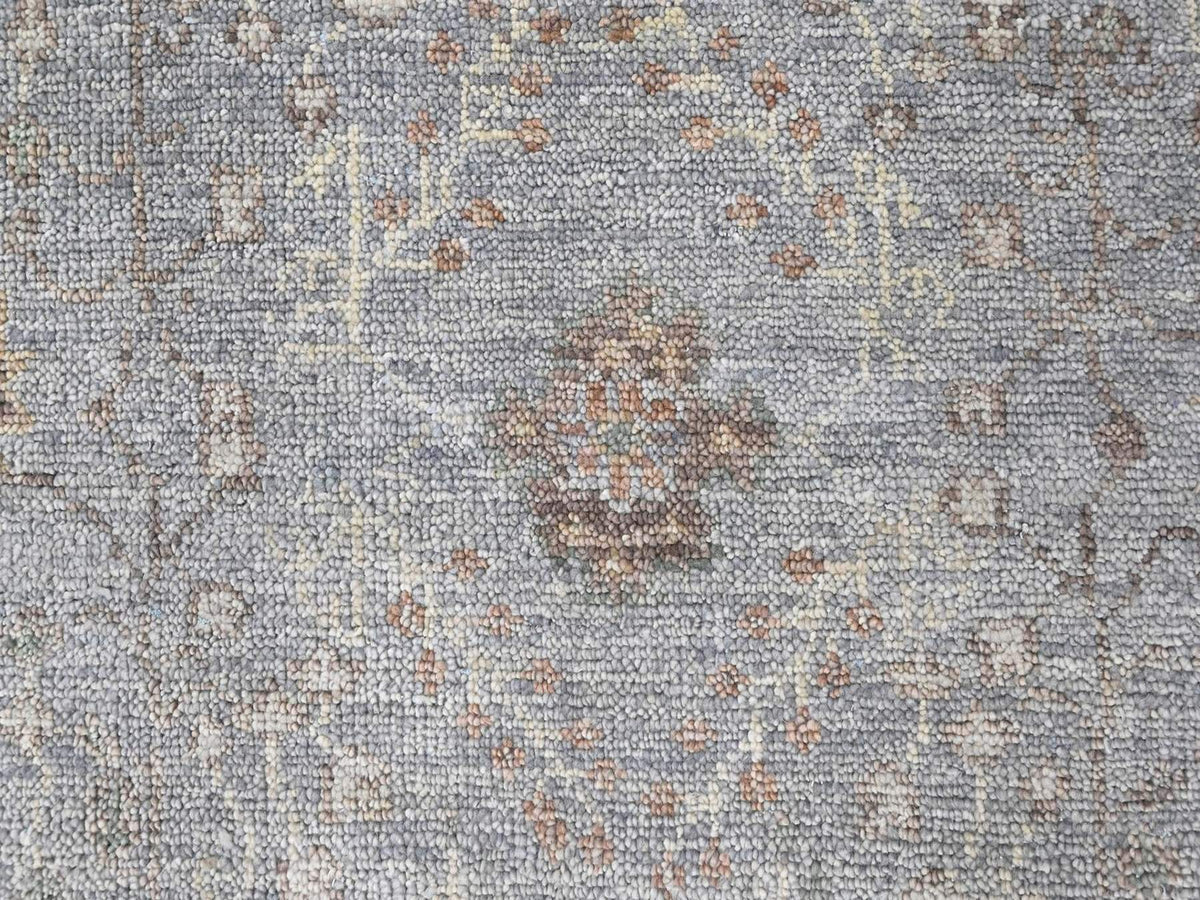 Oushak Oushak hand-knotted wool rug in Gray & Brown, 11'10" x 14'9" — SKU O010493 (view 8)