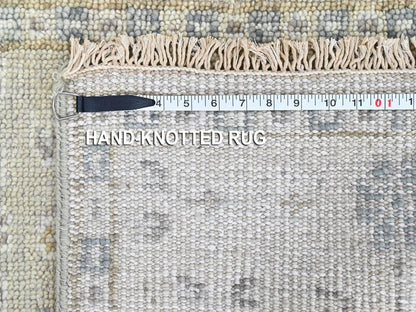 Green 2'0" x 2'11" Khotan and Samarkand Hand knotted Wool Rug - Sku: O010497