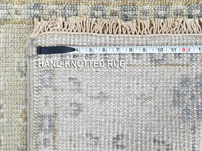 Green 2'0" x 2'11" Khotan and Samarkand Hand knotted Wool Rug - Sku: O010498