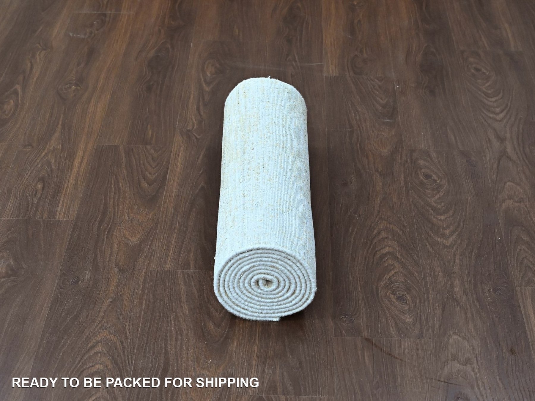 Modern / Contemporary hand-knotted wool/silk runner in Yellow, 2'6" x 10' — SKU O010507 (view 6)
