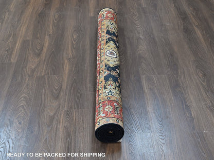 Black 5'0" x 7'0" Tribal & Geometric Hand knotted Wool Rug - Sku: O010526
