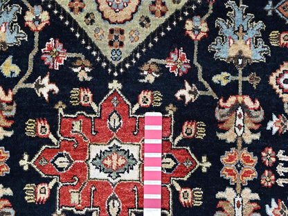 Tribal & Geometric hand-knotted wool rug in Black & Red, 12' x 15'2" — SKU O010528 (view 7)