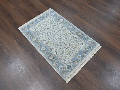 Oushak Oushak hand-knotted wool rug in Gray, 2' x 3' — SKU O010529 (view 2)