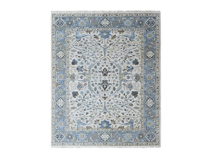 Oushak Oushak hand-knotted wool rug in Gray, 7'11" x 9'9" — SKU O010530