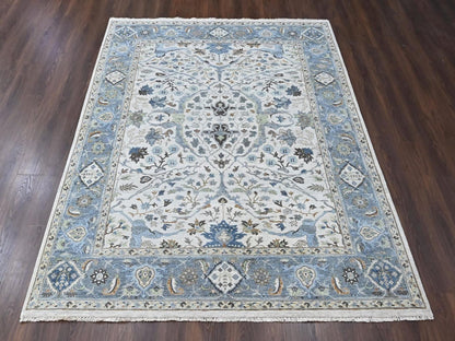 Oushak Oushak hand-knotted wool rug in Gray, 7'11" x 9'9" — SKU O010530 (view 2)
