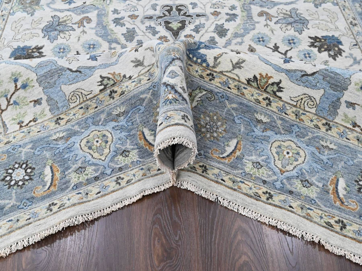 Oushak Oushak hand-knotted wool rug in Gray, 7'11" x 9'9" — SKU O010530 (view 5)