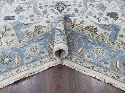 Oushak Oushak hand-knotted wool rug in Gray, 7'11" x 9'9" — SKU O010530 (view 5)