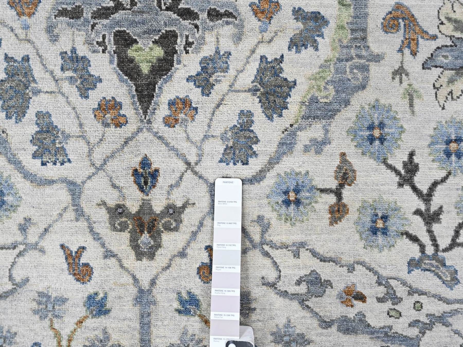 Oushak Oushak hand-knotted wool rug in Gray, 7'11" x 9'9" — SKU O010530 (view 7)
