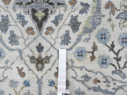 Oushak Oushak hand-knotted wool rug in Gray, 7'11" x 9'9" — SKU O010530 (view 7)