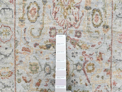 Mahal Oushak hand-knotted wool rug in Gray, 2' x 2'10" — SKU O010535 (view 3)