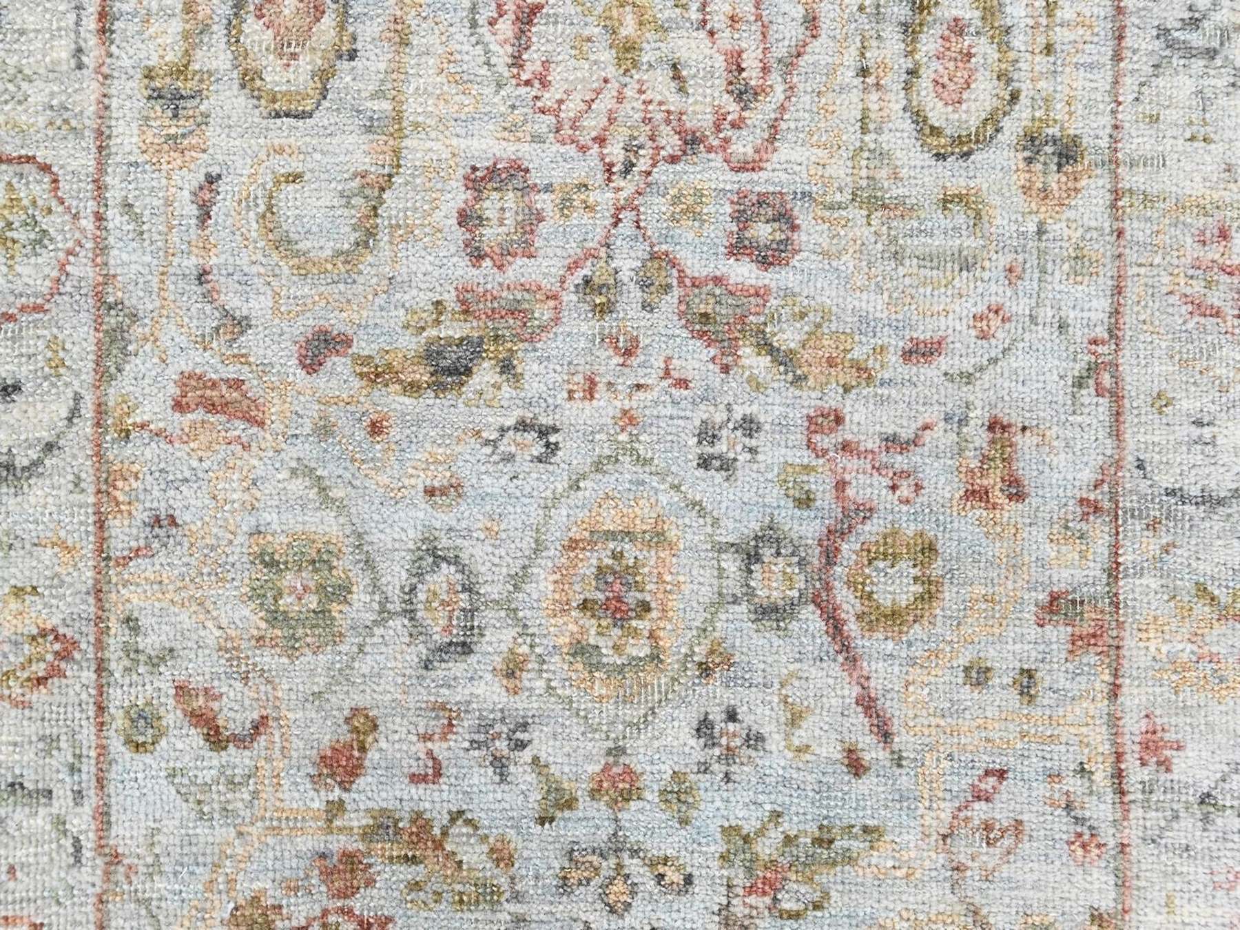 Mahal Oushak hand-knotted wool rug in Gray, 2' x 2'10" — SKU O010535 (view 4)