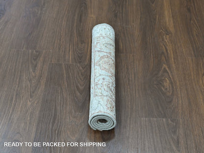 Mahal Oushak hand-knotted wool rug in Gray, 2' x 2'10" — SKU O010535 (view 5)