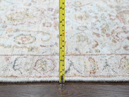 Grey 2'0" x 2'10" Oushak And Peshawar Hand knotted Wool Rug - Sku: O010535