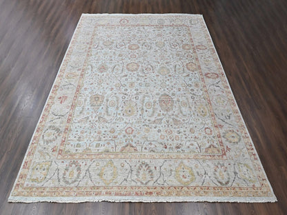 Mahal Oushak hand-knotted wool rug in Gray, 12' x 14'11" — SKU O010536 (view 2)