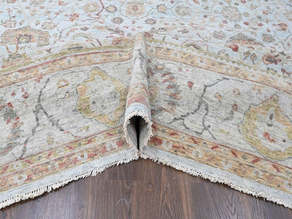 Mahal Oushak hand-knotted wool rug in Gray, 12' x 14'11" — SKU O010536 (view 5)