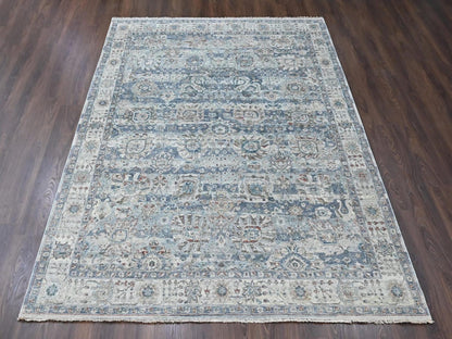 Oushak hand-knotted wool rug in Gray & Ivory, 8' x 10'1" — SKU O010537 (view 2)