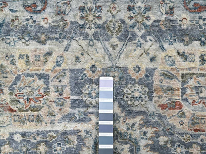 Oushak hand-knotted wool rug in Gray & Ivory, 8' x 10'1" — SKU O010537 (view 7)