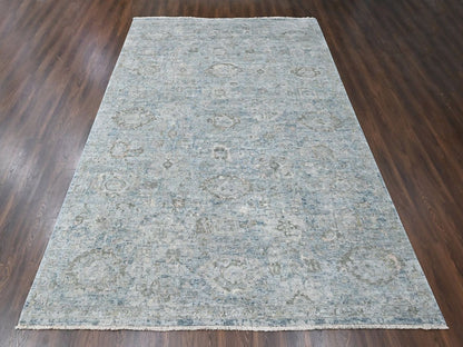 Grey 9'11" x 14'0" Oushak And Peshawar Hand knotted Wool Rug - Sku: O010540