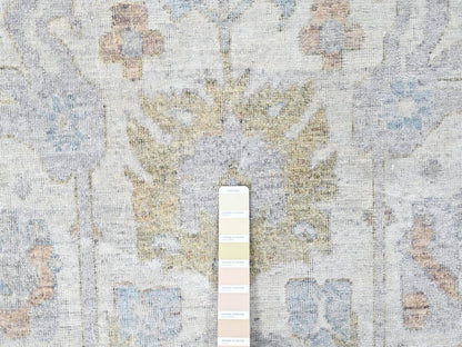 Oushak hand-knotted wool rug in Ivory, 8'9" x 11'10" — SKU O010541 (view 7)